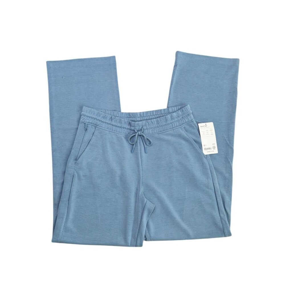 Athleta Seasoft Light Blue Pants - Medium, Wrinkle-Resistant, B Corp
